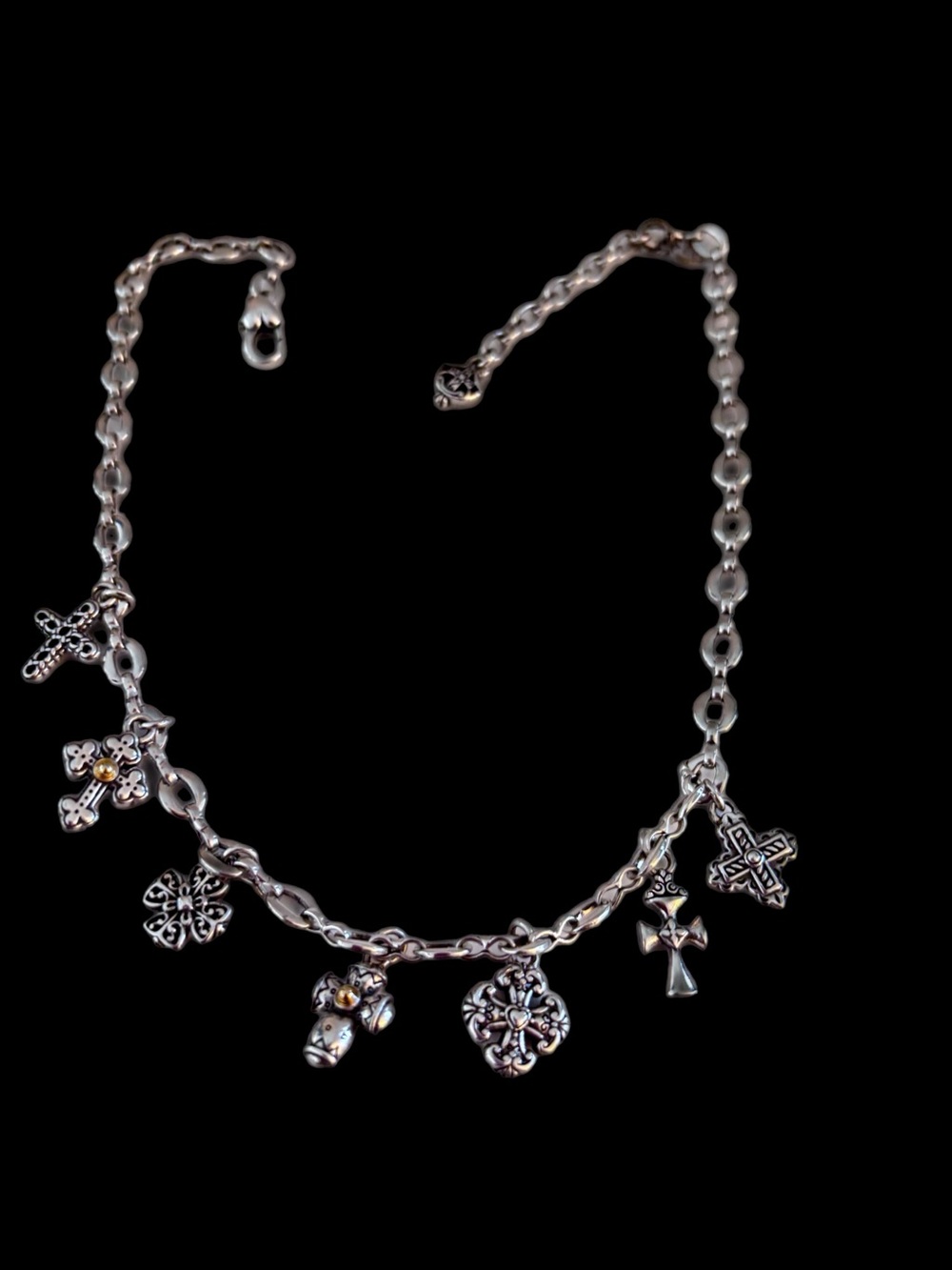 BRIGHTON RETIRED ETERNITY
CROSS CHARM NECKLACE.  NWOT.